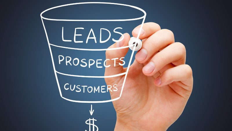 Koncept marketingowy Leads